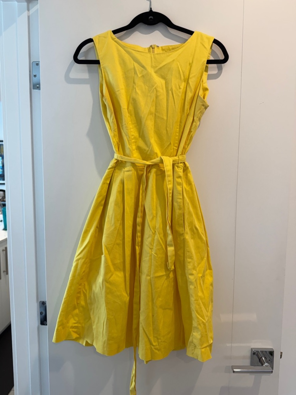 Sunny Yellow Sleeveless Dress with pockets!
